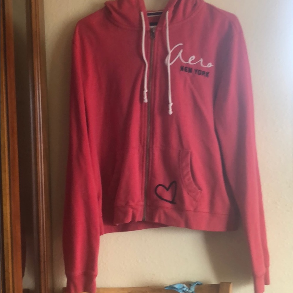 Aéropostale Hooded Zip Up Sweater XL